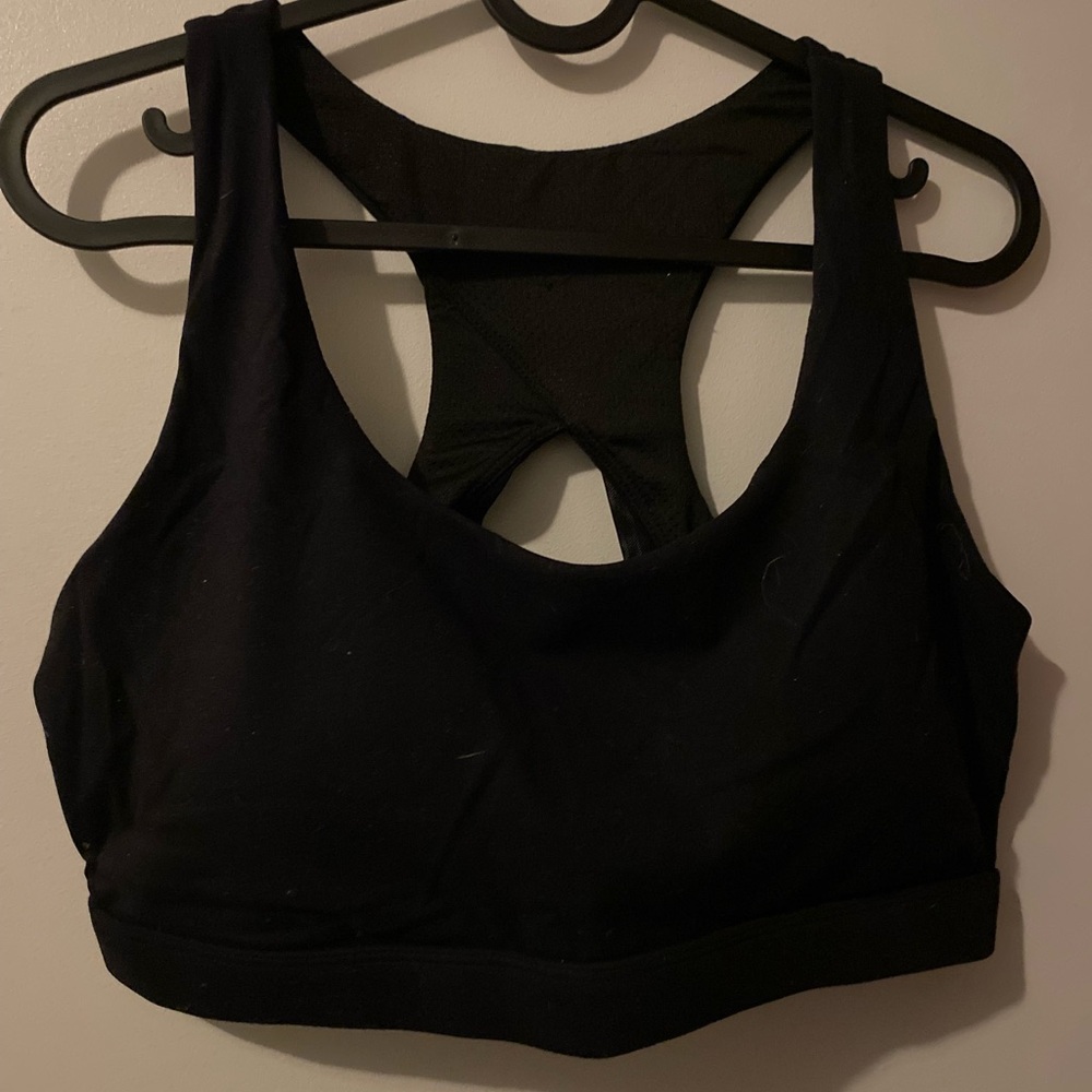 ReoRia black Racerback Sports Bra